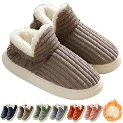 Afbeelding van Hokuto Wolkenpantoffels voor dames en heren, Sunmoine Cloud pantoffels, uniseks, winter, gezellige modieuze pluche warme huispantoffels, Bruin, 7/7.5 UK