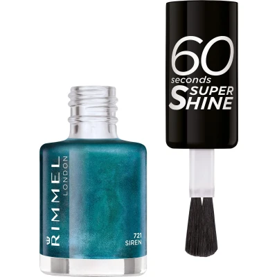 Afbeelding van 1+1 gratis: Rimmel Nagellak 60 Seconds SuperShine 721 Siren 8 ml