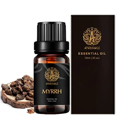 Afbeelding van aromatherapie mirre essentiele olie voor DIY, 100% pure diffusers, 0,33 oz room spray, 10ml kaarsenmakerij