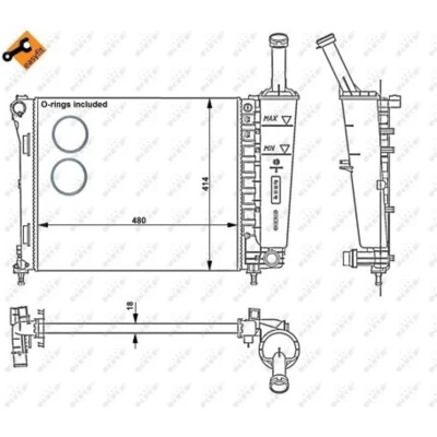 Afbeelding van Radiateur NRF 53526