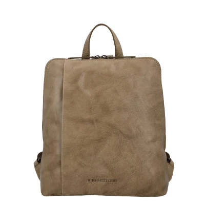 Afbeelding van Hide &amp; Stitches Westland Rugzak Taupe 100% Leer