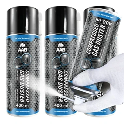 Afbeelding van AABCOOLING Compressed Gas Duster Freezing Spray 400ml Set of 3 Freeze Release, Freezer Spray, Component Freezer, Quick Freeze, Circuit Freezes Down to 50*C
