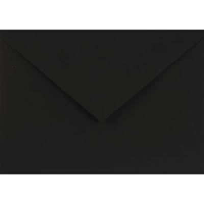 Afbeelding van Netuno 25 enveloppen zwart C6 114x162mm 115g Sirio Color Nero puntige klep elegante hoogwaardig voor bruiloft verjaardag Kerstmis