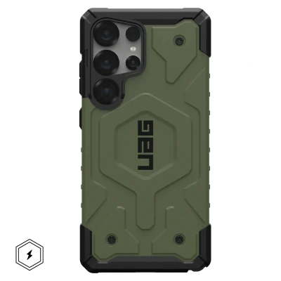 Afbeelding van Samsung Galaxy S25 Ultra MagSafe Hoesje Kunststof UAG Hardcase/Backcover Groen Telefoonhoesje Shockproof/Valbescherming