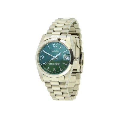 Afbeelding van PHILIPPE CONSTANCE &quot;LARGE SILVER&quot; PLAIN SMARAGD