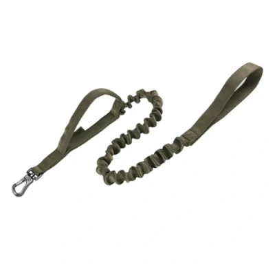 Afbeelding van EXCELLENT ELITE SPANKER Bungee hondenriem Zware Militair werken Sterke met gevoerd handvat voor middelgrote en grote honden(Rook groen)