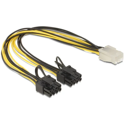 Afbeelding van PCIe voedingskabel 0.3 m Delock