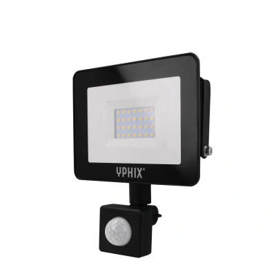 Afbeelding van Yphix Led Breedstraler Met Bewegingsmelder Pro 10w 4000k Ip44 LEDdirect.nl