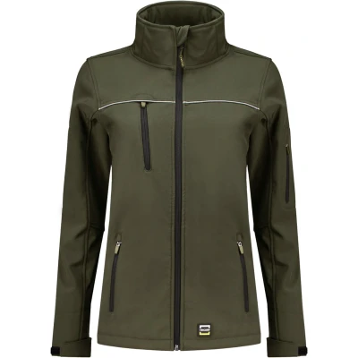 Afbeelding van Tricorp 402009 Softshell Luxe Dames Legergroen 4XL