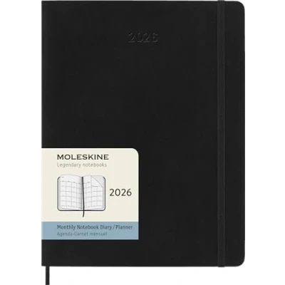 Afbeelding van Moleskine 12 Maanden Agenda 2026 Maandelijks XL Zachte Kaft Zwart