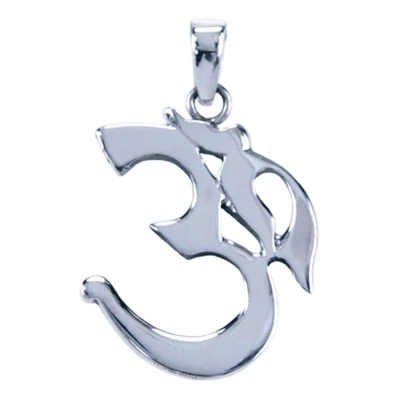 Afbeelding van Zilveren Aum ketting hanger