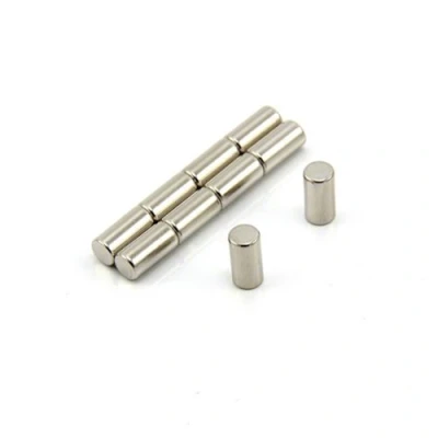 Afbeelding van N42 Neodymium magneet voor kunst, ambachten, modelbouw, doe het zelf, hobby, kantoor en thuis, 5 mm dia x 10 dik 1,1 kg trekkracht pak van