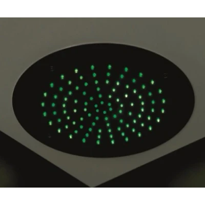 Afbeelding van HotBath Mate inbouwhoofddouche met LED verlichting rond 38cm Chroom