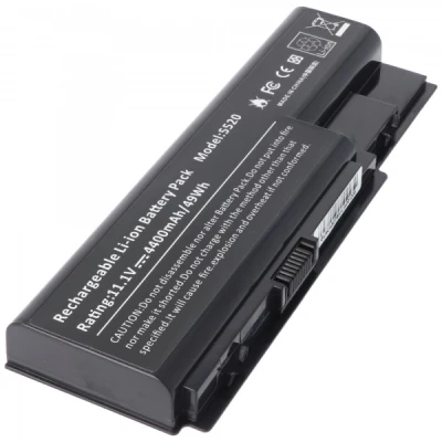 Afbeelding van Accu geschikt voor ACER Aspire 5310 series, 6530 Li ion, 11.1V, 4400mAh, 48.8Wh, zwart