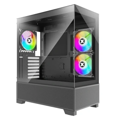 Afbeelding van XILENCE Xilent Beam ATX PC Case black, X218.ARGB Gaming schwarz