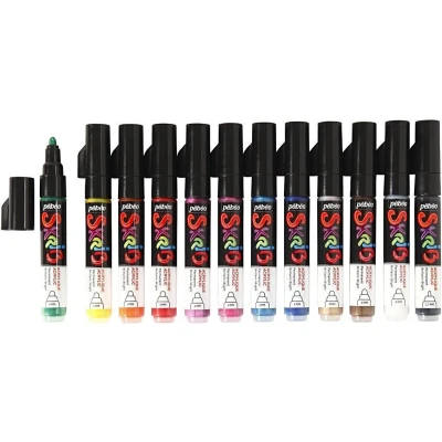 Afbeelding van Creotime Acrylverf Stiften 11 Cm 12 Stuks