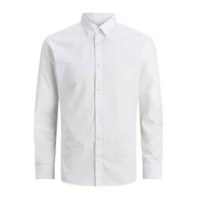 Afbeelding van Jack &amp; Jones Jjjoe Plain Overhemd, Heren, Maat: 4XL, White