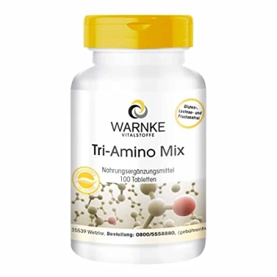Afbeelding van Aminozuurcomplex arginine, lysine, ornithine hoge dosering 100 tabletten Warnke Vitalstoffe Duitse apothekerskwalitei
