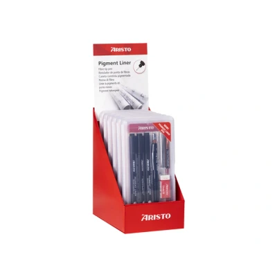 Afbeelding van Pigmentliner Aristo schoolset in display 6 stuks