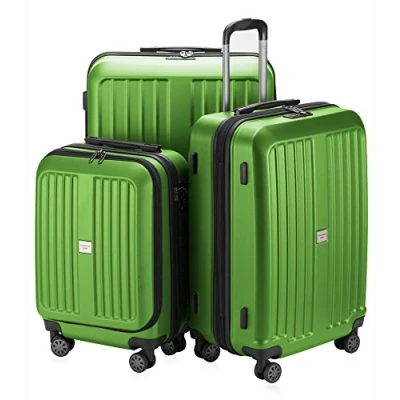 Afbeelding van HAUPTSTADTKOFFER XBERG koffer trolley reiskoffer hard shell mat (S, M, L), Appelgroen mat, Set, kofferset