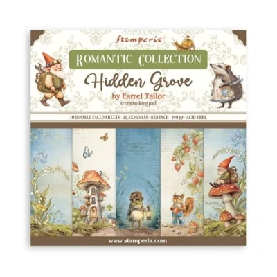 Afbeelding van Stamperia Hidden Grove 8x8 Inch Paper Pack (SBBS124)