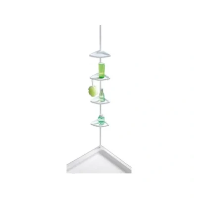 Afbeelding van WENKO Telescooprek Easy Badkamerrekje met 4 legplanken, in hoogte verstelbaar 78 265 cm