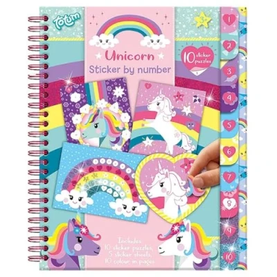 Afbeelding van Totum Unicorn Sticker Op Nummer