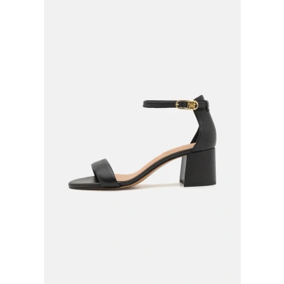 Afbeelding van Tommy Hilfiger Ankle Strap Sandalen, Dames, Maat: 37, Black Leer