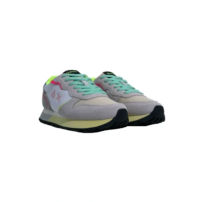 Afbeelding van Sun68 ALLY Explosion Sneakers laag, Dames, Maat: 36, Bianco Leer