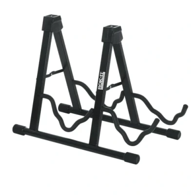 Afbeelding van Gator Frameworks Rok It A Frame dubbele gitaarstatief; Geschikt voor de meeste standaard elektrische en akoestische gitaren (RI GTRAU2X)