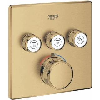Afbeelding van Grohe Grohtherm smartcontrol afdekset Thermostaat (cool sunrise geborsteld)
