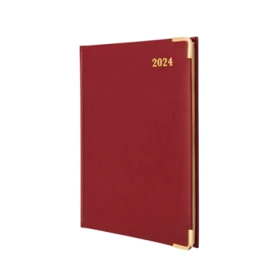 Afbeelding van Collins Debden Classic 2024 Dagboek Compact Week om te bekijken Business Planner (afspraken) en Organisator Januari tot December Wekelijks Rood 1270V.15 24