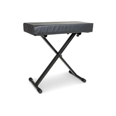 Afbeelding van GEWA KS 40 keyboardbank, instrumentenbank (gemaakt van robuuste stalen buizen, inklapbaar, stabiel en duurzaam, in 4 posities hoogte verstelbaar, 54 66 cm, gewicht: 5,5 kg), zwart