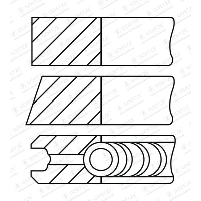 Afbeelding van Goetze Engine Zuigerveren 08 451300 00