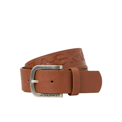 Afbeelding van JACK &amp; JONES leren riem JACHARRY cognac