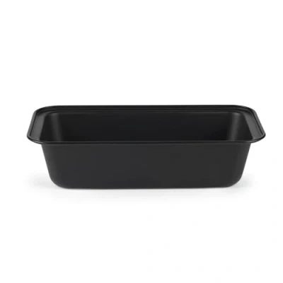 Afbeelding van Salter BW12552EU7 Bakes bakvorm 27 cm antiaanbakpan voor brood en cake, diepe bakvorm, ovenvast tot 220 C, PFOA vrij, bakwaren citroencake, verse brood, bananenbrood, zwart