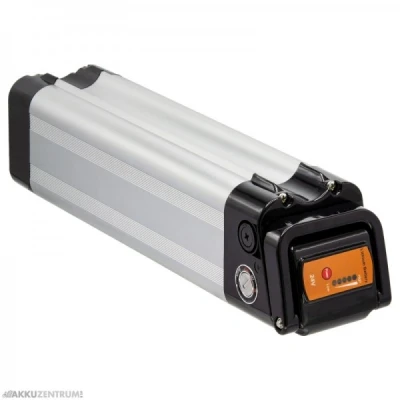 Afbeelding van E bike accu Maratron &quot;Silver Fish&quot; XH259 25,9V / 12Ah zilver zitbuis