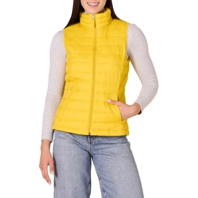 Afbeelding van Amazon Essentials Lichtgewicht Waterbestendig Packable Puffer Vest, Helder Geel,