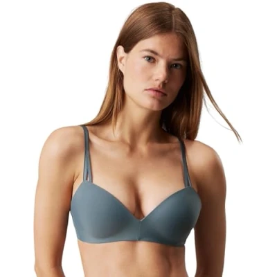 Afbeelding van Calvin Klein Underwear Comfort Tshirt BH, Dames, Maat: 85C, Blue performance