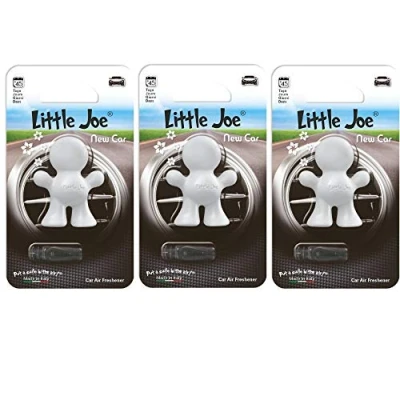Afbeelding van Little Joe Set van 3 luchtverfrissers tot zi 45 dagen frisse lucht in de auto, vrachtwagen, kantoor, woning, kledingkast etc. (wit/New Car)