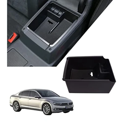Afbeelding van Opbergdoos, organizer, middenconsole, armleuning, voor nieuwe Magotan B8, Passat Variant 2016 2023 / Arteon 2 2018