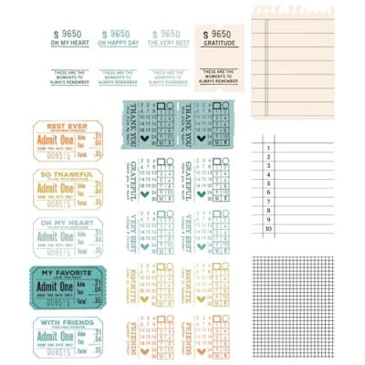 Afbeelding van Sizzix Framelits Die w/Stamps by 49 and Market A5 Forever Journal Essentials (17+4pcs) (666705)
