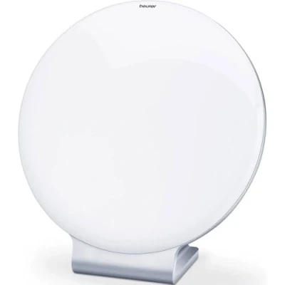 Afbeelding van Beurer TL 50 Lichttherapielamp Daglichtlamp Rond doorsnede 24,6 cm Compact en dun LED 10.000 Lux (op 15 cm) 36 Watt Incl. netadapter Medisch gecertificeerd 3 Jaar garantie