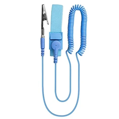 Afbeelding van HeyNana Anti statische armband, ESD ontlading met aardingsdraad en alligator clips bodem zelf om opbouw van elektriciteit te voorkomen