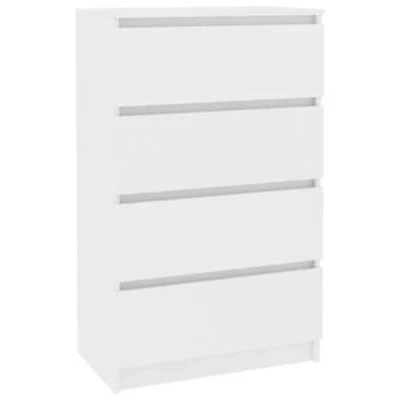 Afbeelding van Dressoir 60x35x98,5 cm bewerkt hout wit