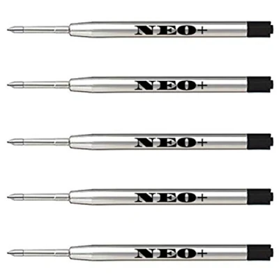Afbeelding van Kwaliteit balpenvullingen, goedkoop maar langdurig, medium punt. Compatibel met Parker Balpen ook. G2 Stijl Vulling (5 x zwarte inkt)