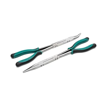 Afbeelding van SATA ST70003U 2 delige dubbele X tangenset, 13 1/2 inch, recht lichaam en 45 graden kaak, voor extra bereik in krappe ruimtes