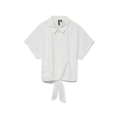 Afbeelding van Vero Moda Vmfanni TIE Overhemdblouse, Dames, Maat: Large, Bright white