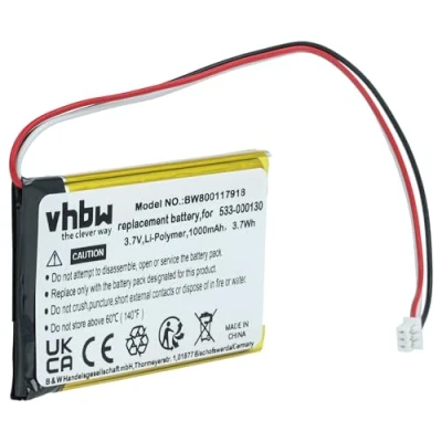 Afbeelding van vhbw Accuvervanging voor Logitech 533 000130 draadloze muis (1000 mAh, 3,7 V, Li polymeer)