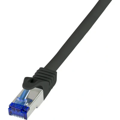Afbeelding van LogiLink C6A023S RJ45 CAT 6a S/FTP 0,50 m Zwart 1 st.